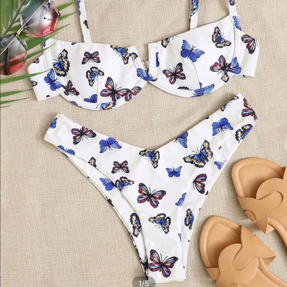 shein butterfly bikini